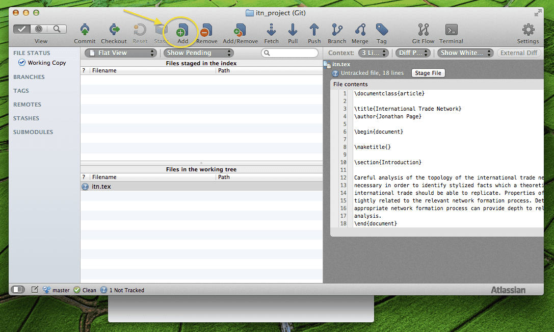 clone from part of organisation using sourcetree